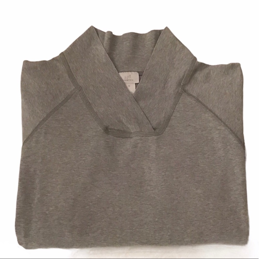 J. Jill Stretch Heather Gray Long-sleeved Shirt